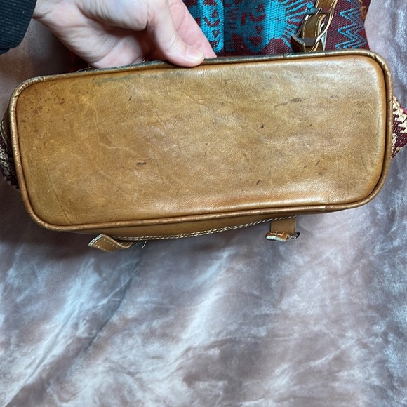 Aztec Leather and canvas backpack/ single shoulder bag - Picture 10 of 16